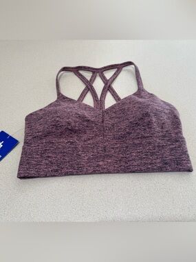 Heathered rose Strappy Sports Bra Joylab removable pads.  Size XS